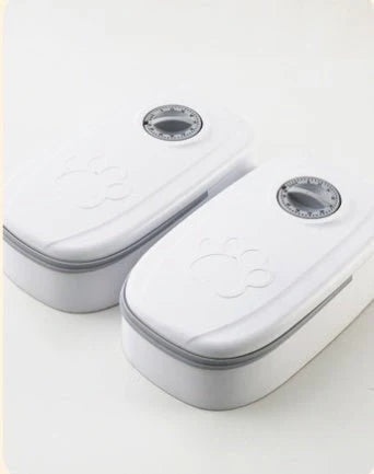 Pet Feeder Smart Food Dispenser For Cats Dogs Timer Stainless Steel Bowl