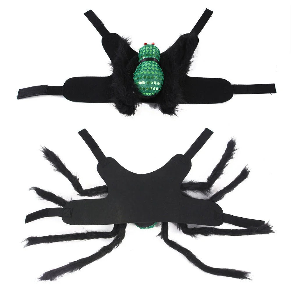 Pet Sequined Spider Chest And Back Halloween Creative Cats, Dogs