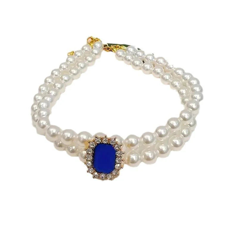 Pet Square Gem Collar Loves And Cats
