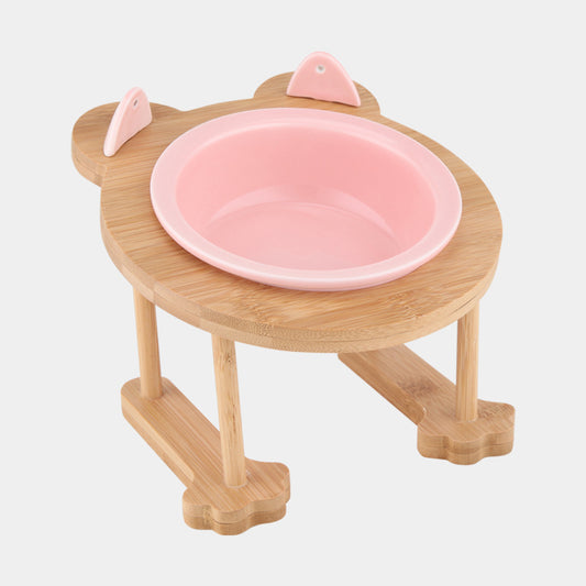 Ceramics Puppy Cat Dog Pet Single And Double Food Bowl