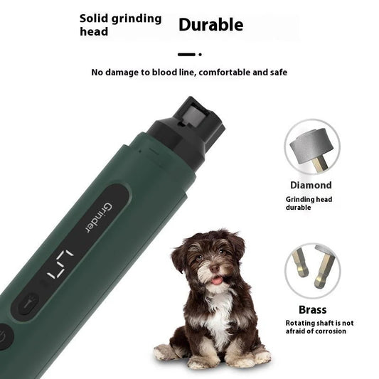 Dog Nail Grinder Electric Pet Nail Trimmers Rechargeable